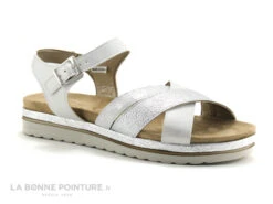 Morans MOUSTIKA 26145 Blanc Argent - Sandale Femme