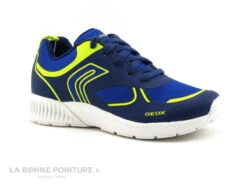Geox SVETH J846PE Navy Lime - Lacet - Basket GARCON