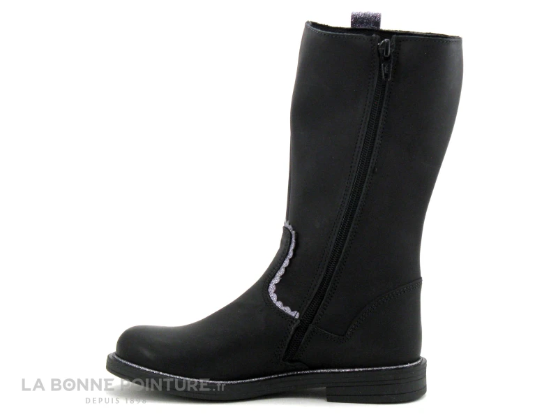 MKids MEPASCA MK6977F8IA - Botte - Noir - Lisere Argent 5 MKids MEPASCA MK6977F8IA - Botte - Noir - Lisere Argent – Image 3