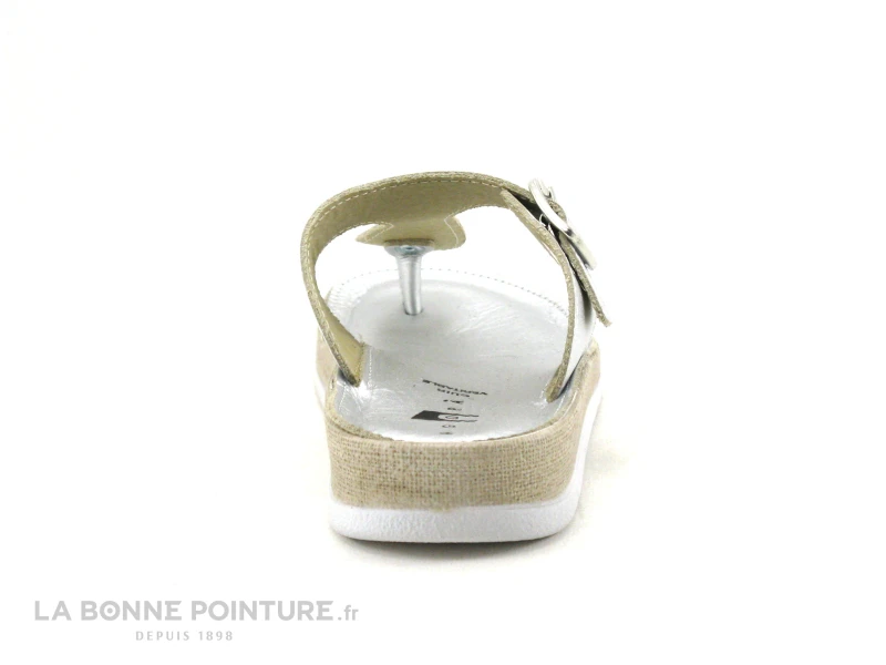 Flex Is PETUNIAC Argento - Tong Femme Reglable Cuir Argent 6 Flex Is PETUNIAC Argento - Tong Femme Reglable Cuir Argent – Image 4