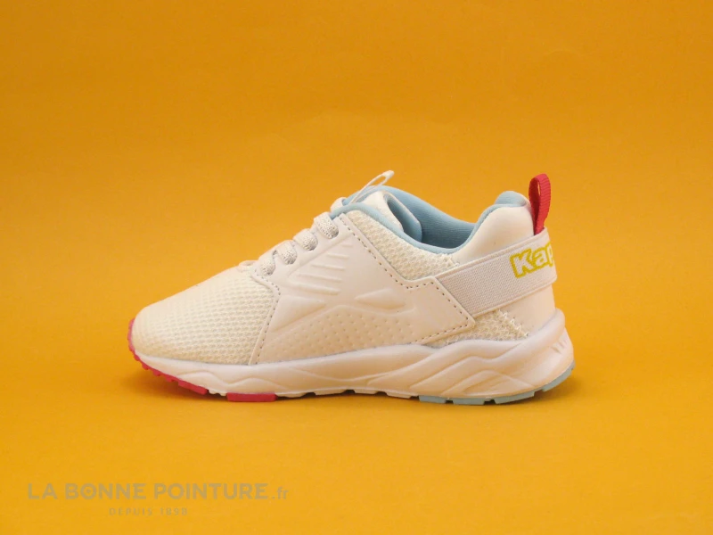 Kappa LOGO SAN PUERTO Blanc Fuschia Turquoise - Basket 5 Kappa LOGO SAN PUERTO Blanc Fuschia Turquoise - Basket – Image 3