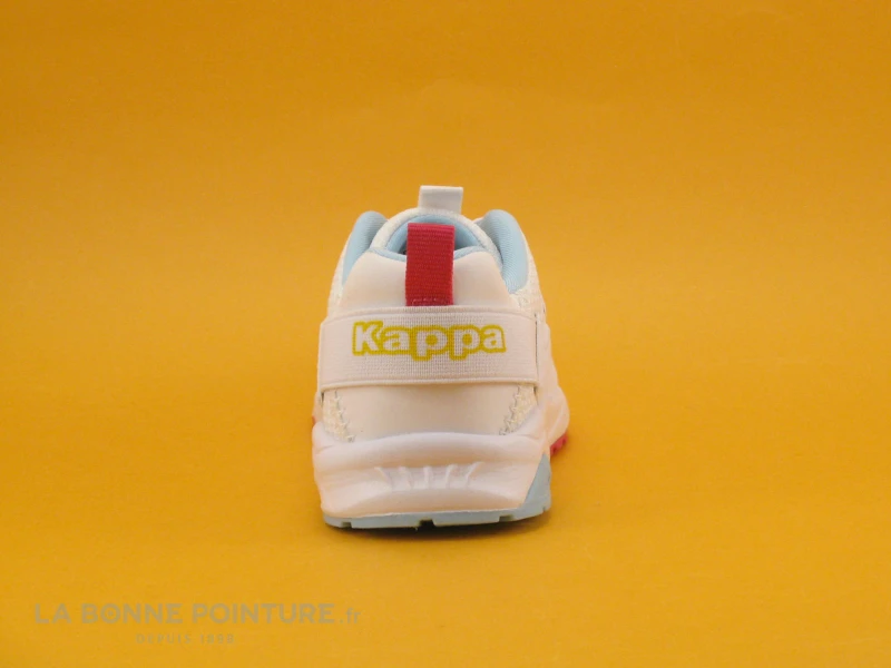 Kappa LOGO SAN PUERTO Blanc Fuschia Turquoise - Basket 6 Kappa LOGO SAN PUERTO Blanc Fuschia Turquoise - Basket – Image 4