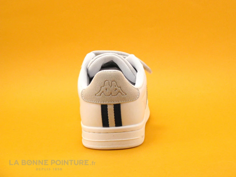 Kappa Logo ALPHA 2V White Blue - 2 Velcros - Basket Blanche Enfant 7 Kappa Logo ALPHA 2V White Blue - 2 Velcros - Basket Blanche Enfant – Image 5