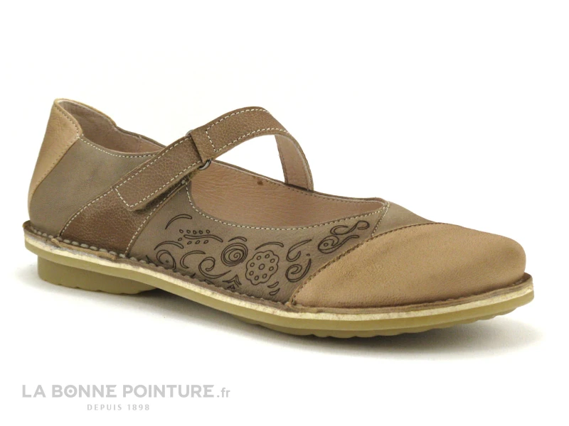 Alce Shoes 9047 Taupe - Ballerine Bride Velcro 7 Alce Shoes 9047 Taupe - Ballerine Bride Velcro – Image 5