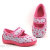 Rondinaud EYLAU-SUB451-1 - Rose Gris - Chausson Fille Velcro