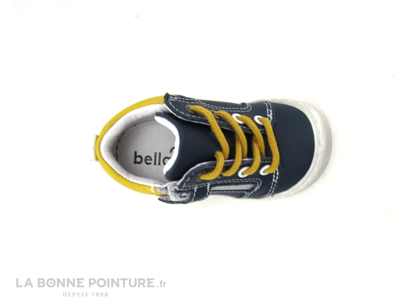 Bellamy STEVE Marine Jaune - Chaussure Montante BEBE 8 Bellamy STEVE Marine Jaune - Chaussure Montante BEBE – Image 6
