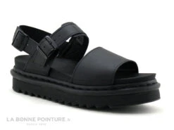 Dr. Martens Dr Martens VOSS Black Hydro Leather - 23802001 - Sandale Noire Femme