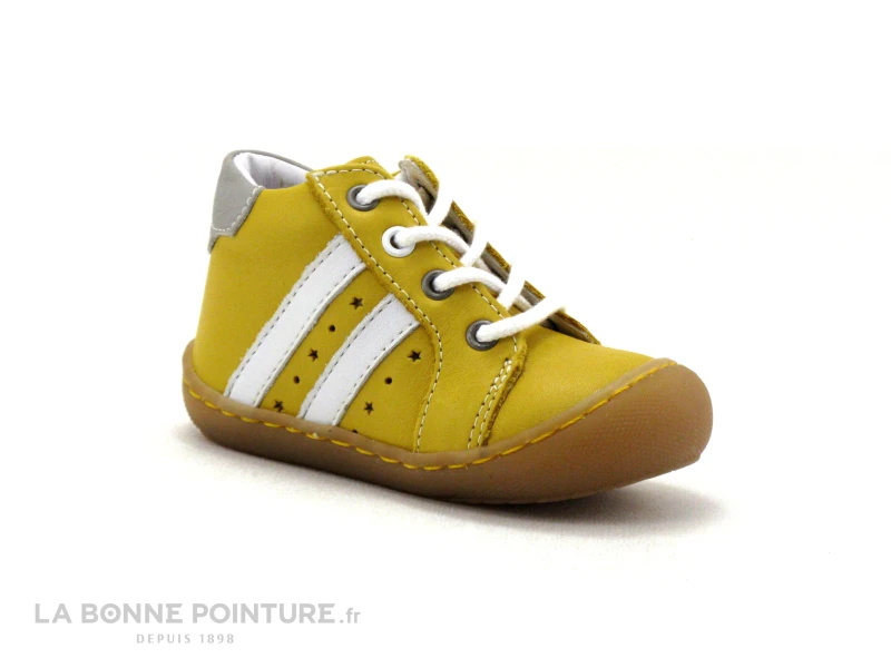Bellamy SILVIN - 046004 - Chaussure Montante BEBE Cuir Jaune 7 Bellamy SILVIN - 046004 - Chaussure Montante BEBE Cuir Jaune – Image 5