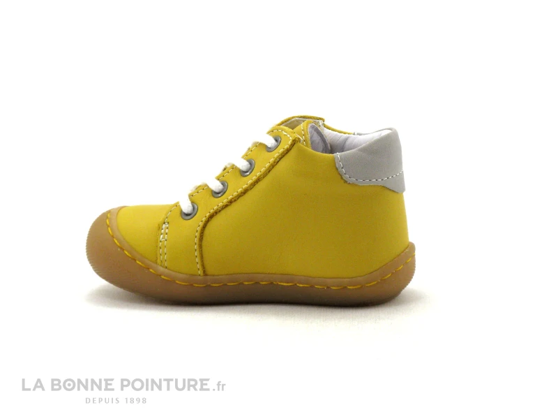 Bellamy SILVIN - 046004 - Chaussure Montante BEBE Cuir Jaune 5 Bellamy SILVIN - 046004 - Chaussure Montante BEBE Cuir Jaune – Image 3