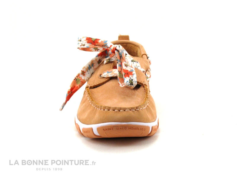 TBS JANAELE H7696 - Chaussure Bateau Femme Nubuck Abricot 4 TBS JANAELE H7696 - Chaussure Bateau Femme Nubuck Abricot – Image 2