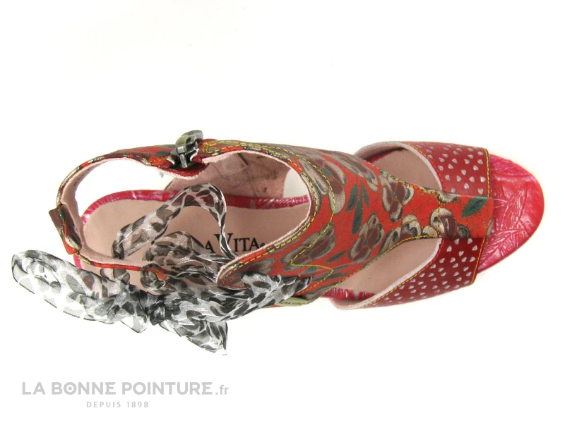 Laura Vita HICAO Rouge - Sandale Talon Haut - Ruban 8 Laura Vita HICAO Rouge - Sandale Talon Haut - Ruban – Image 6
