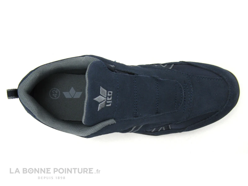 Lico ENSIO Marine Gris - Basket Homme Sans Lacet 8 Lico ENSIO Marine Gris - Basket Homme Sans Lacet – Image 6