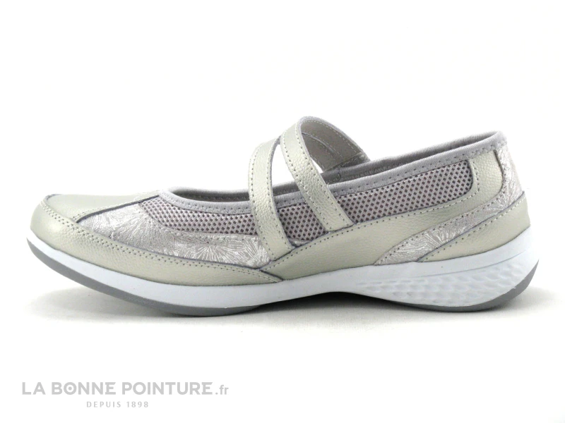 Enza Nucci FC4316 Argent - Ballerine Grise Avec Bride Velcro 4 Enza Nucci FC4316 Argent - Ballerine Grise Avec Bride Velcro – Image 2