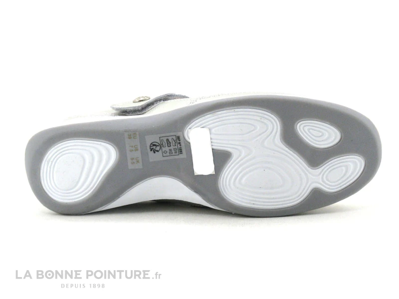 Enza Nucci FC4316 Argent - Ballerine Grise Avec Bride Velcro 6 Enza Nucci FC4316 Argent - Ballerine Grise Avec Bride Velcro – Image 4