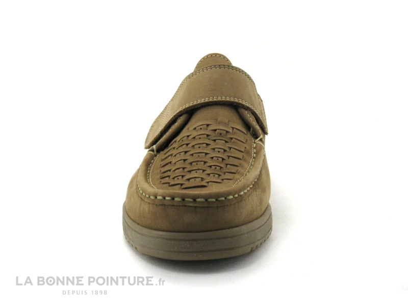 Arima BRAUNE Nubuck Taupe - Chaussure Velcro 4 Arima BRAUNE Nubuck Taupe - Chaussure Velcro – Image 2