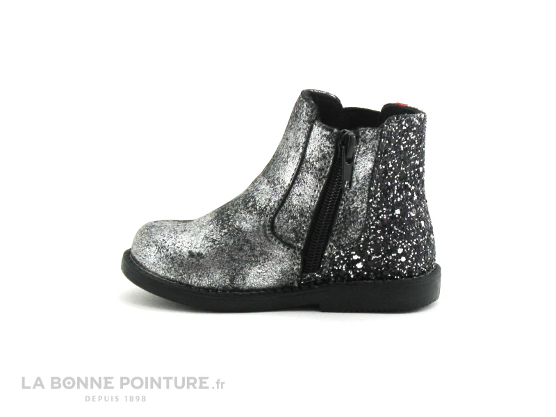 NA Alto Argent - Paillettes - Bottillon Fille 5 NA Alto Argent - Paillettes - Bottillon Fille – Image 3