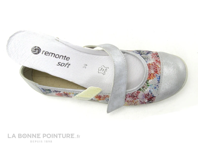 Remonte R7627-40 Ice Multi Grey - Ballerine Velcro Femme 8 Remonte R7627-40 Ice Multi Grey - Ballerine Velcro Femme – Image 6