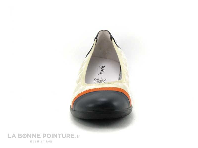 Inea CELESTE Marine Orange Or - Ballerine Souple Femme 4 Inea CELESTE Marine Orange Or - Ballerine Souple Femme – Image 2