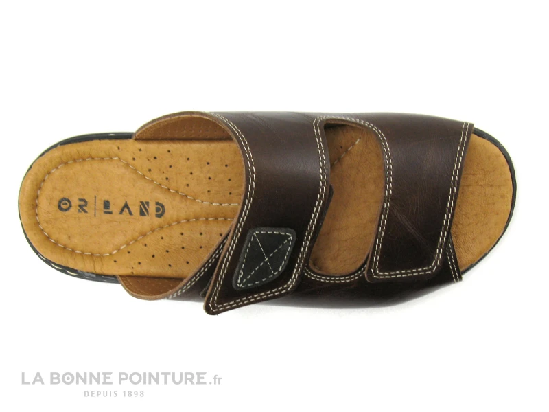 Orland 2050 Marron - Mule Homme En Cuir - Brides Velcro 5 Orland 2050 Marron - Mule Homme En Cuir - Brides Velcro – Image 3