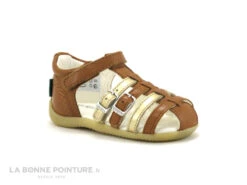 Kickers BIGKRO Camel Or - Sandale Montante Fille
