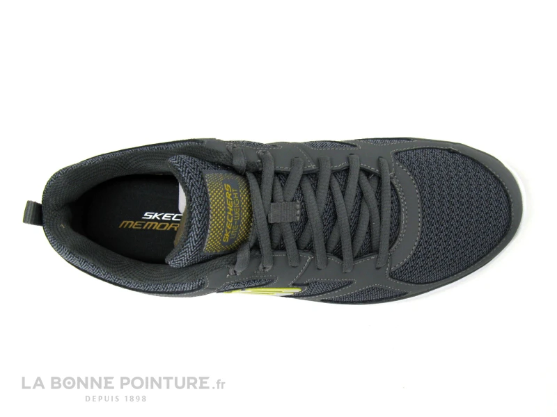 Skechers BURNS AGOURA 52635 Charcoal - Basket Grise - Homme 8 Skechers BURNS AGOURA 52635 Charcoal - Basket Grise - Homme – Image 6