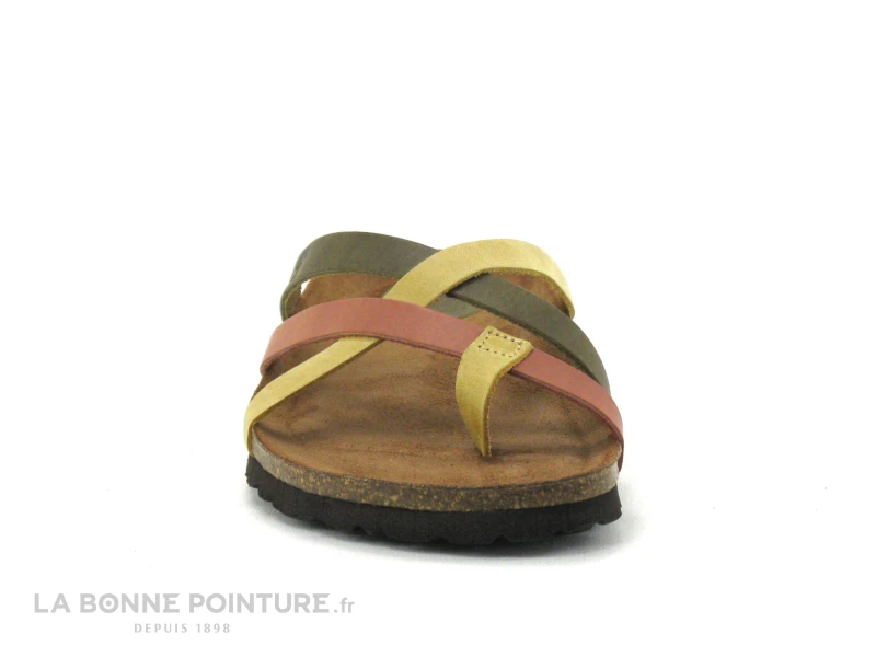 Inter Bios 7113 Teja Kaki Mostaza - Tong Femme Brides Croisees 4 Inter Bios 7113 Teja Kaki Mostaza - Tong Femme Brides Croisees – Image 2