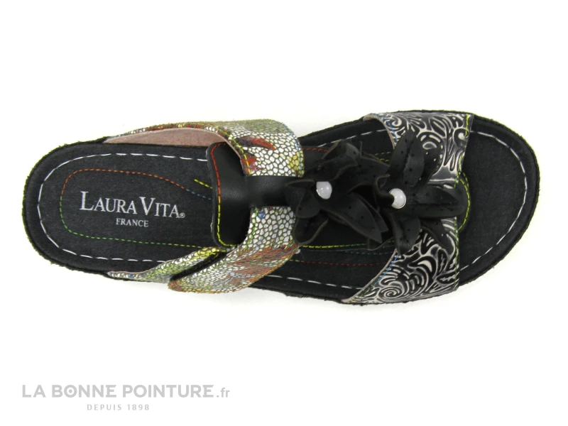 Laura Vita BRCUELO 83 Noir - Mule Femme Semelle Compensee 8 Laura Vita BRCUELO 83 Noir - Mule Femme Semelle Compensee – Image 6