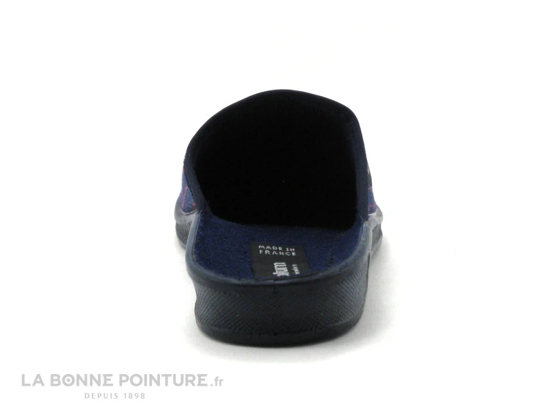 Airplum FABRICE Marine - Rayures Rouges - Pantoufle Mule Homme 5 Airplum FABRICE Marine - Rayures Rouges - Pantoufle Mule Homme – Image 3