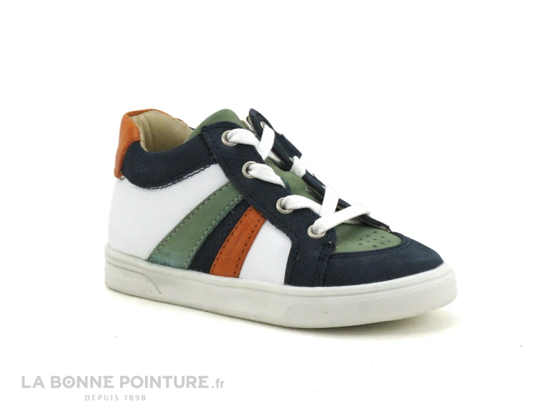 Bellamy BILL Marine Vert Blanc - Basket GARCON 7 Bellamy BILL Marine Vert Blanc - Basket GARCON – Image 5