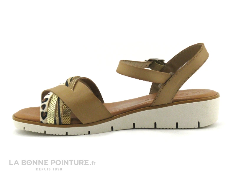 Jordana 3421 Tierra - Sandale Femme - Marron Or Leopard 5 Jordana 3421 Tierra - Sandale Femme - Marron Or Leopard – Image 3