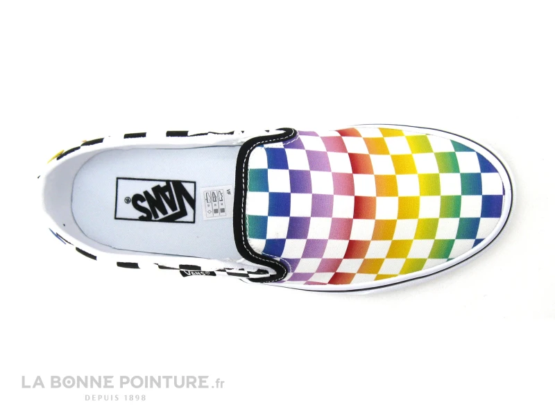 Vans ASHER Rainbow Check - Basket Damier Noir Multi 8 Vans ASHER Rainbow Check - Basket Damier Noir Multi – Image 6