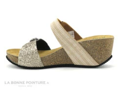 Autenti 687056 Gold - Beige - Pailletes Or - Mule Talon Compense -Tendance Pieds cd24607c73b9e66c561f35ea11d5d5ef img 9979.jpg 159933